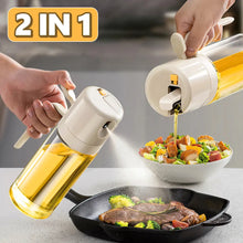 Load image into Gallery viewer, 2 In 1 Oil Sprayer Bottle / Cooking Oil Dispenser / Oil Mister Vinegar Bottle
