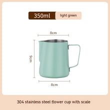 Load image into Gallery viewer, Stainless Steel Pitcher- Pointed Thickened Frothing Pitcher
