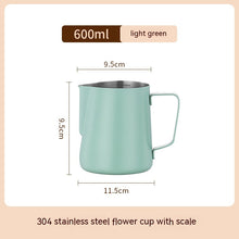 Load image into Gallery viewer, Stainless Steel Pitcher- Pointed Thickened Frothing Pitcher
