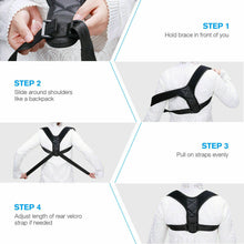 Load image into Gallery viewer, Posture Corrector Men Women Upper Back Pain Brace Clavicle Support Straightener
