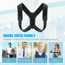 Load image into Gallery viewer, Posture Corrector Men Women Upper Back Pain Brace Clavicle Support Straightener
