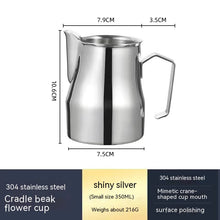 Load image into Gallery viewer, Stainless Steel Pitcher- Pointed Thickened Frothing Pitcher
