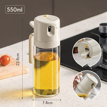 Load image into Gallery viewer, 2 In 1 Oil Sprayer Bottle / Cooking Oil Dispenser / Oil Mister Vinegar Bottle
