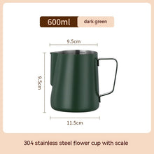 Load image into Gallery viewer, Stainless Steel Pitcher- Pointed Thickened Frothing Pitcher
