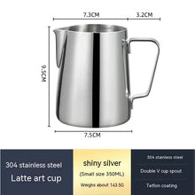 Load image into Gallery viewer, Stainless Steel Pitcher- Pointed Thickened Frothing Pitcher
