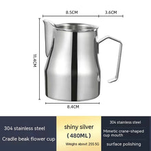 Load image into Gallery viewer, Stainless Steel Pitcher- Pointed Thickened Frothing Pitcher
